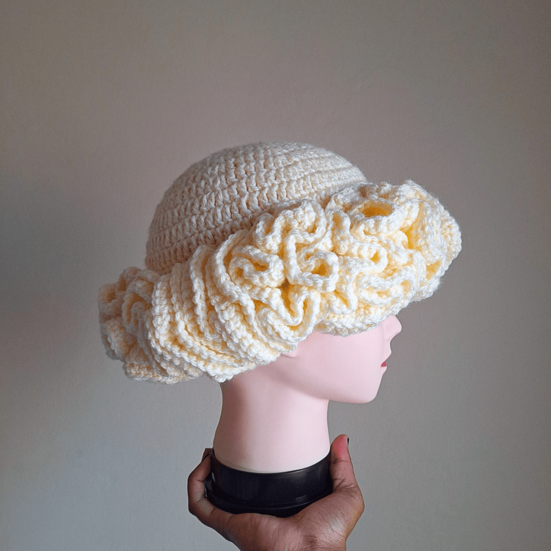 Classique Ruffle Hat - Cleo Kalon Creations