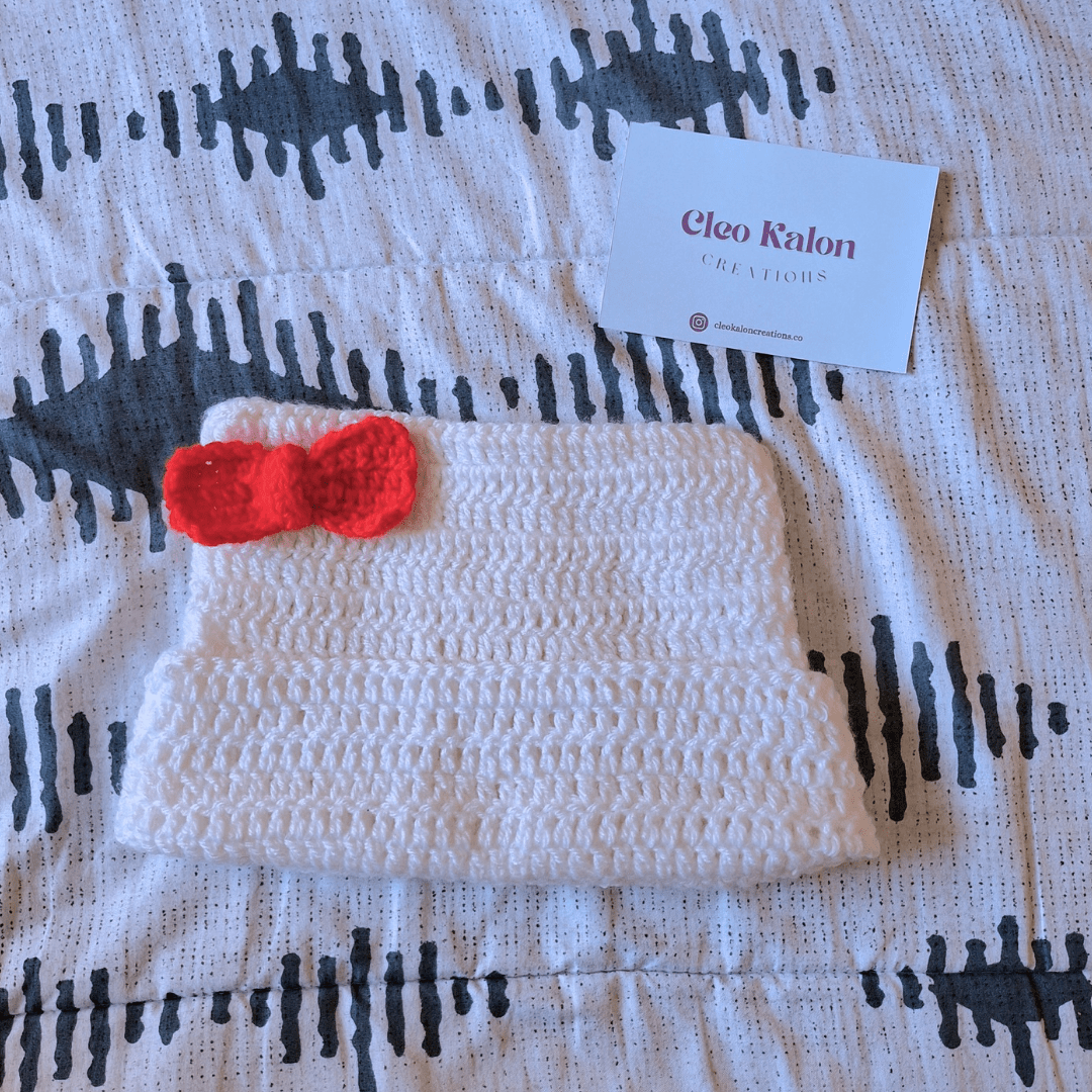 Kitty Cat Beanie - Cleo Kalon Creations