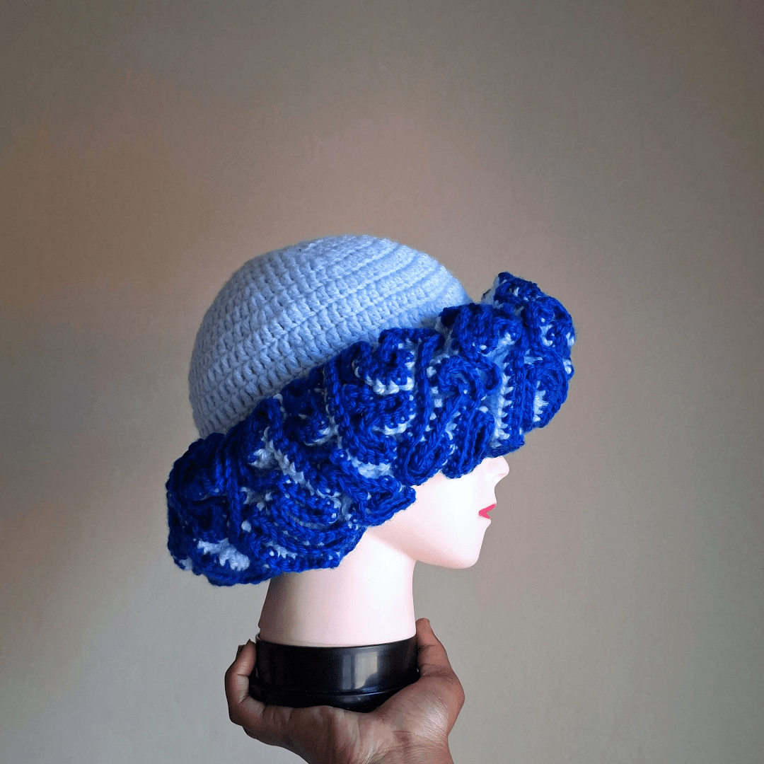 Outlined Classique Ruffle Hat - Cleo Kalon Creations
