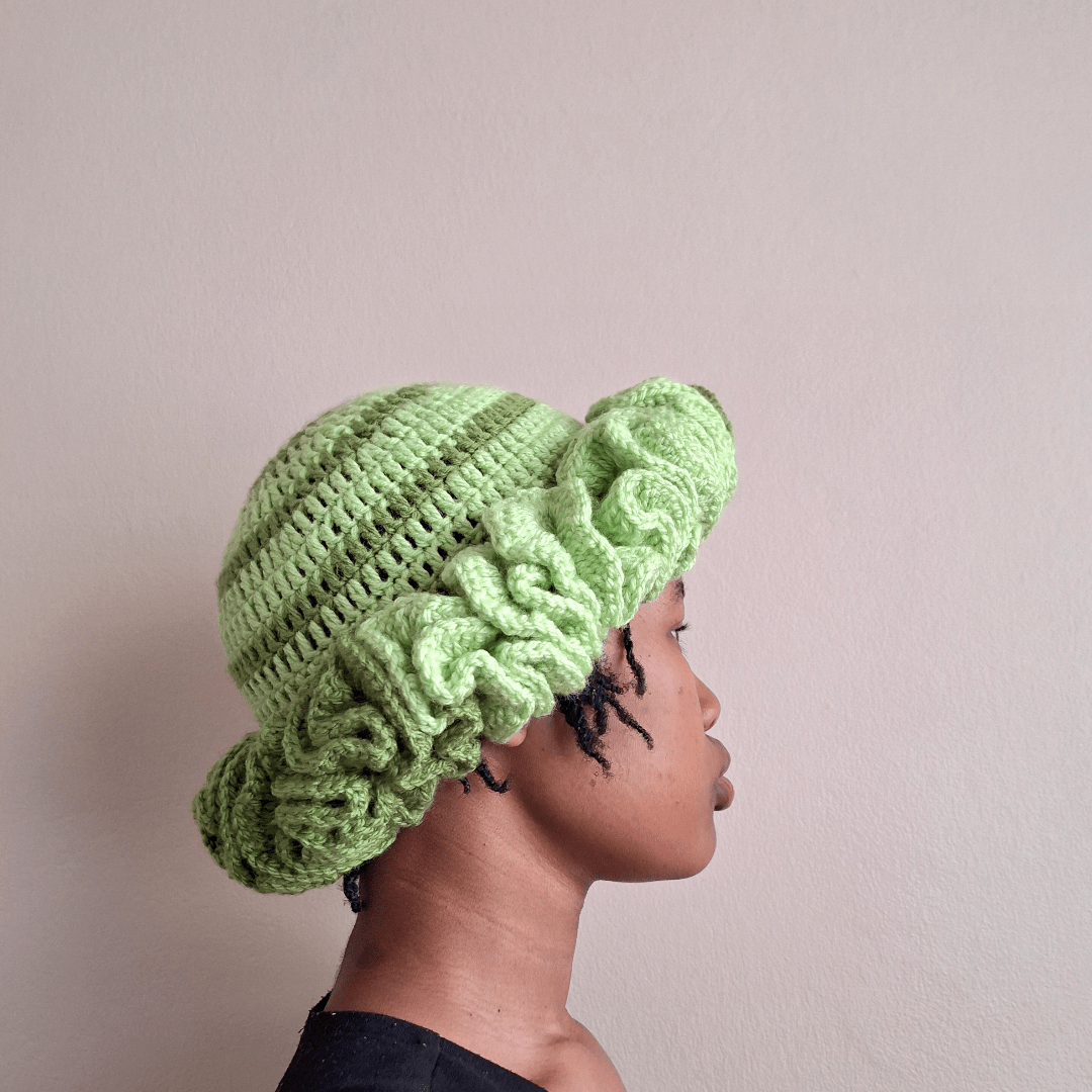 Powerfluff Ruffle Hat - Cleo Kalon Creations