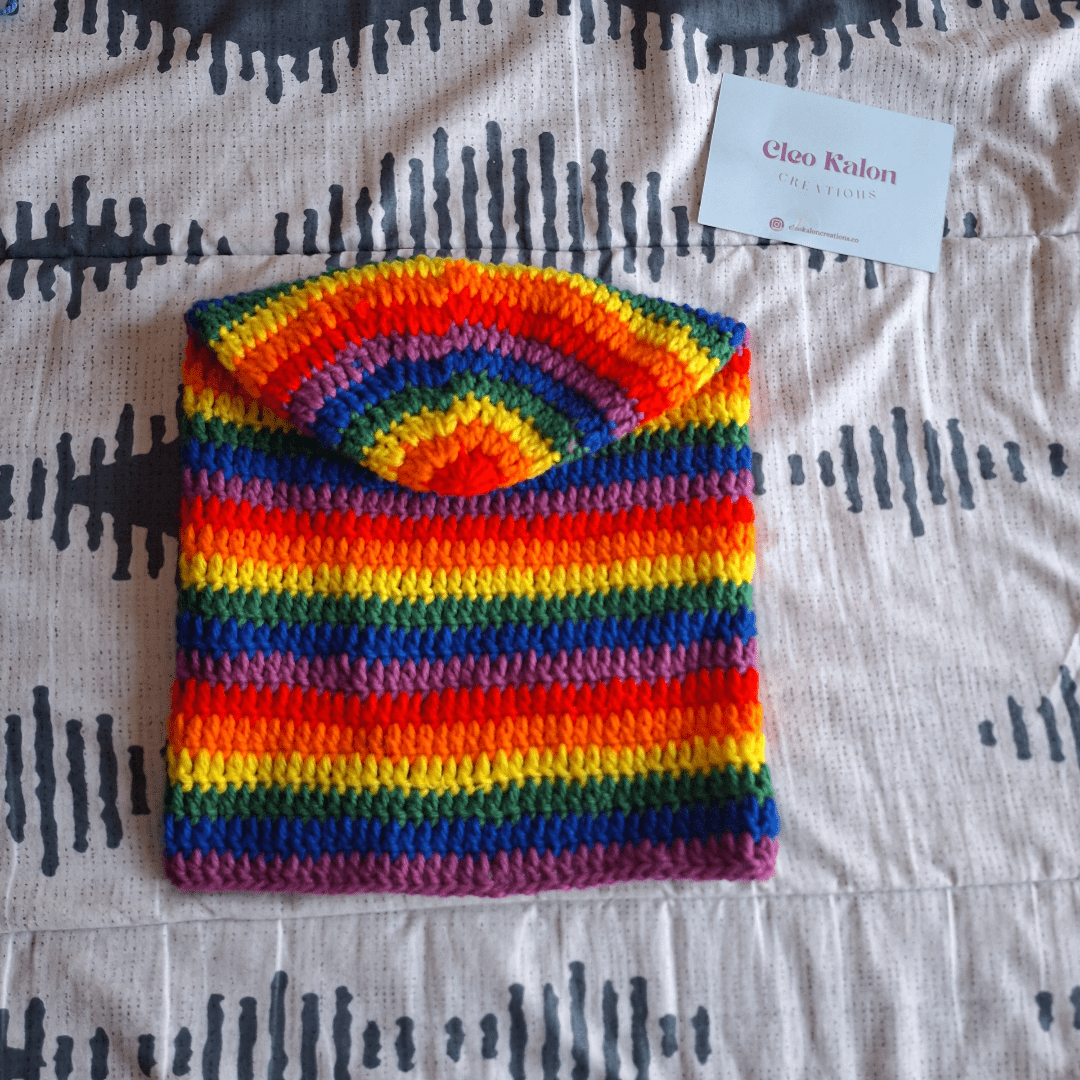 Pride Intensity Slouchie Beanie - Cleo Kalon Creations