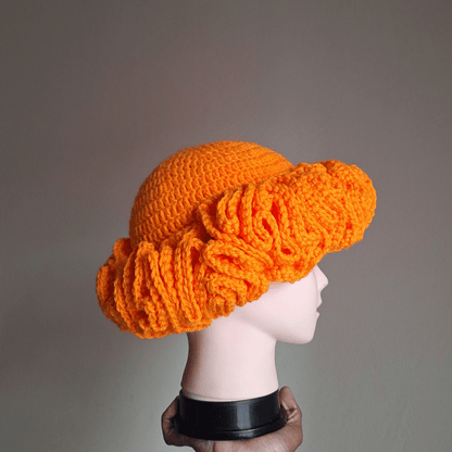 Classique Ruffle Hat - Cleo Kalon Creations