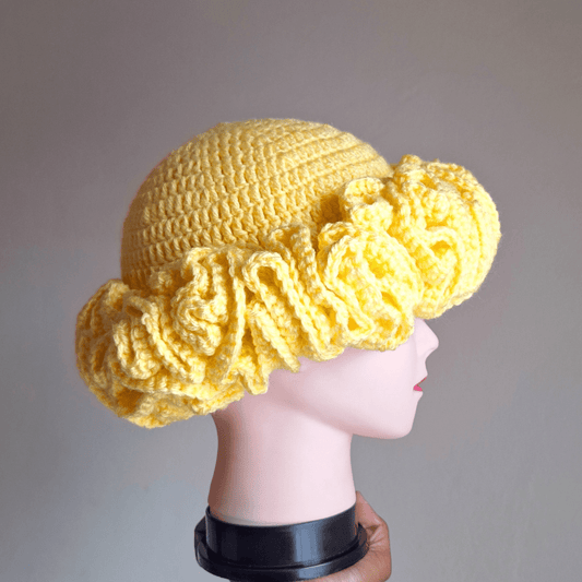 Classique Ruffle Hat - Cleo Kalon Creations
