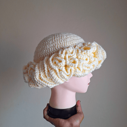 Classique Ruffle Hat - Cleo Kalon Creations