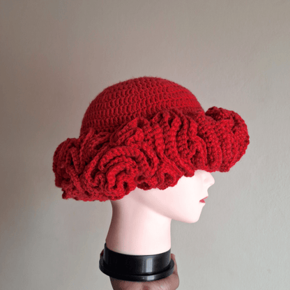 Classique Ruffle Hat - Cleo Kalon Creations