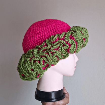 Outlined Classique Ruffle Hat - Cleo Kalon Creations