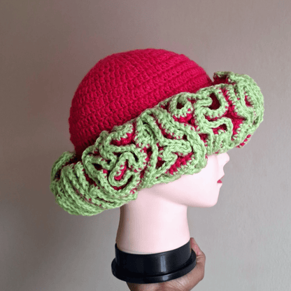 Outlined Classique Ruffle Hat - Cleo Kalon Creations