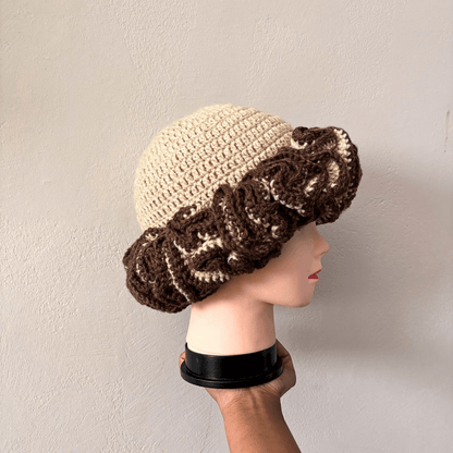 Outlined Classique Ruffle Hat - Cleo Kalon Creations