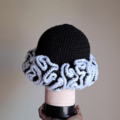 Outlined Classique Ruffle Hat - Cleo Kalon Creations