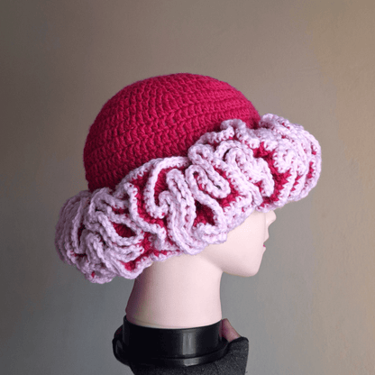Outlined Classique Ruffle Hat - Cleo Kalon Creations