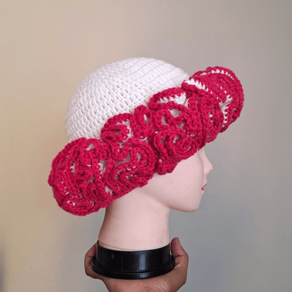 Outlined Classique Ruffle Hat - Cleo Kalon Creations