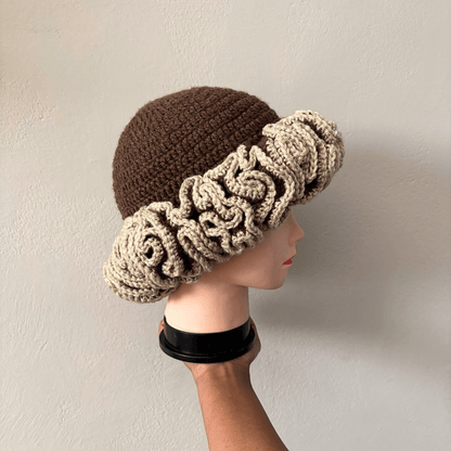 Outlined Classique Ruffle Hat - Cleo Kalon Creations
