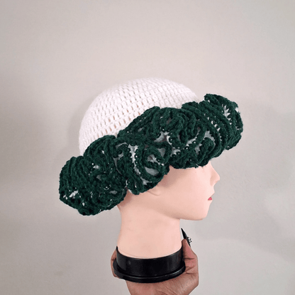 Outlined Classique Ruffle Hat - Cleo Kalon Creations
