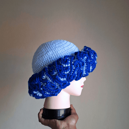 Outlined Classique Ruffle Hat - Cleo Kalon Creations