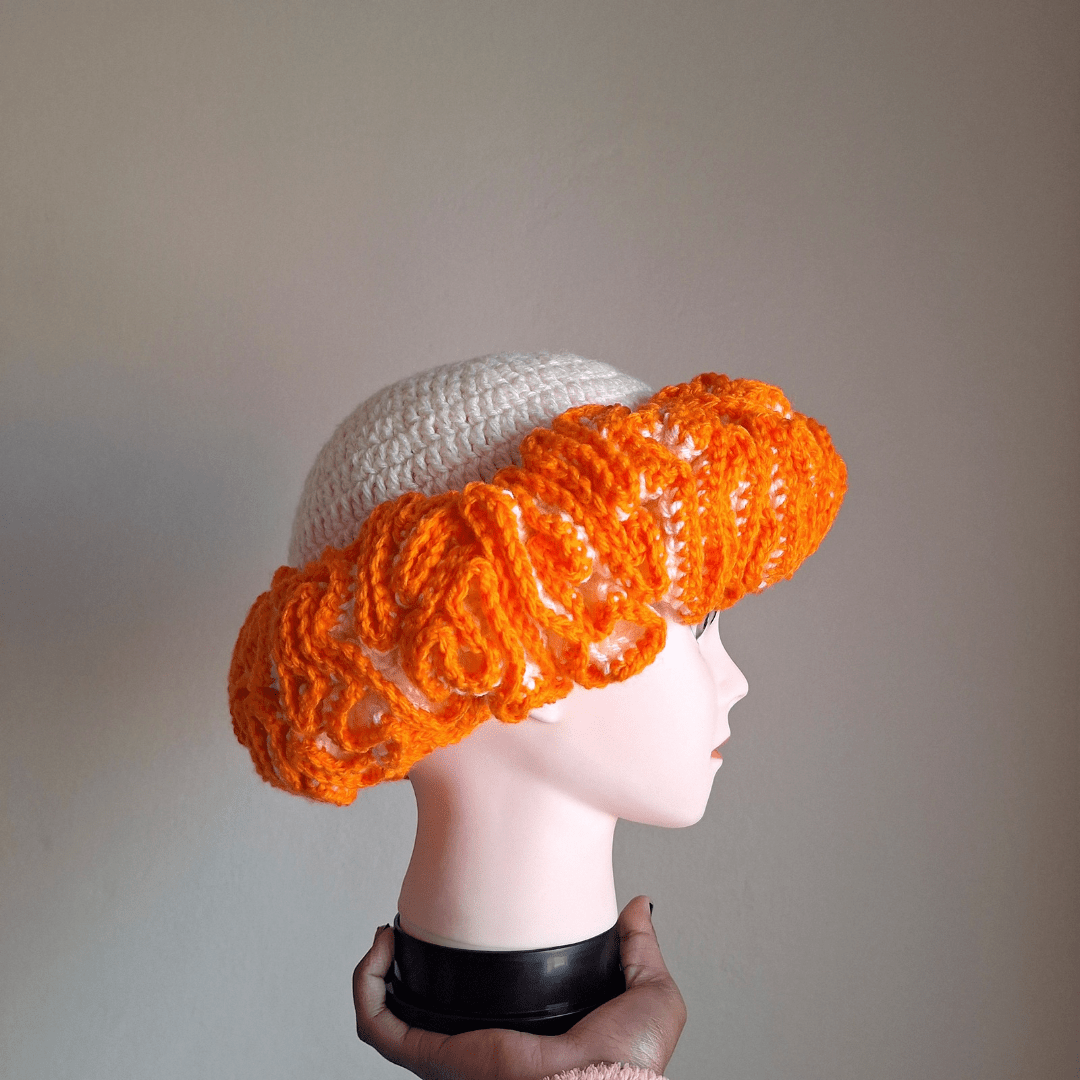 Outlined Classique Ruffle Hat - Cleo Kalon Creations