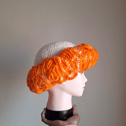 Outlined Classique Ruffle Hat - Cleo Kalon Creations
