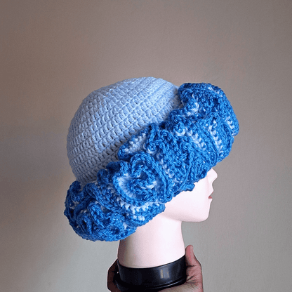Outlined Classique Ruffle Hat - Cleo Kalon Creations
