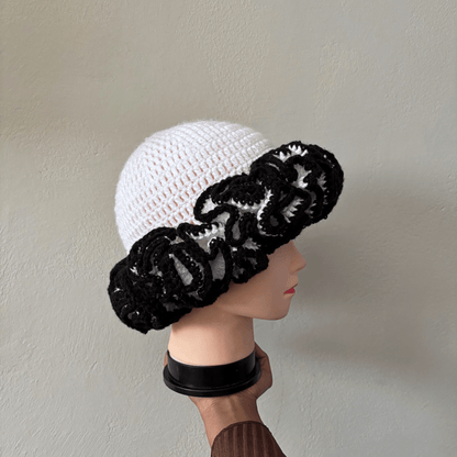 Outlined Classique Ruffle Hat - Cleo Kalon Creations