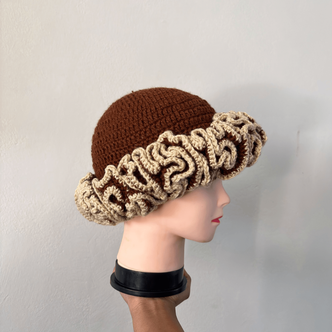 Outlined Classique Ruffle Hat - Cleo Kalon Creations