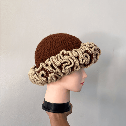 Outlined Classique Ruffle Hat - Cleo Kalon Creations