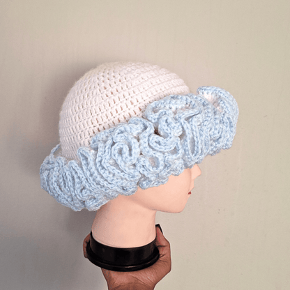 Outlined Classique Ruffle Hat - Cleo Kalon Creations