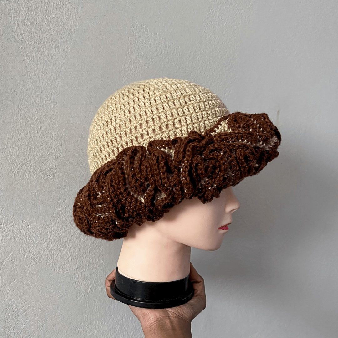 Outlined Classique Ruffle Hat - Cleo Kalon Creations