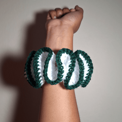 Outlined Wavy Scrunchie - Cleo Kalon Creations