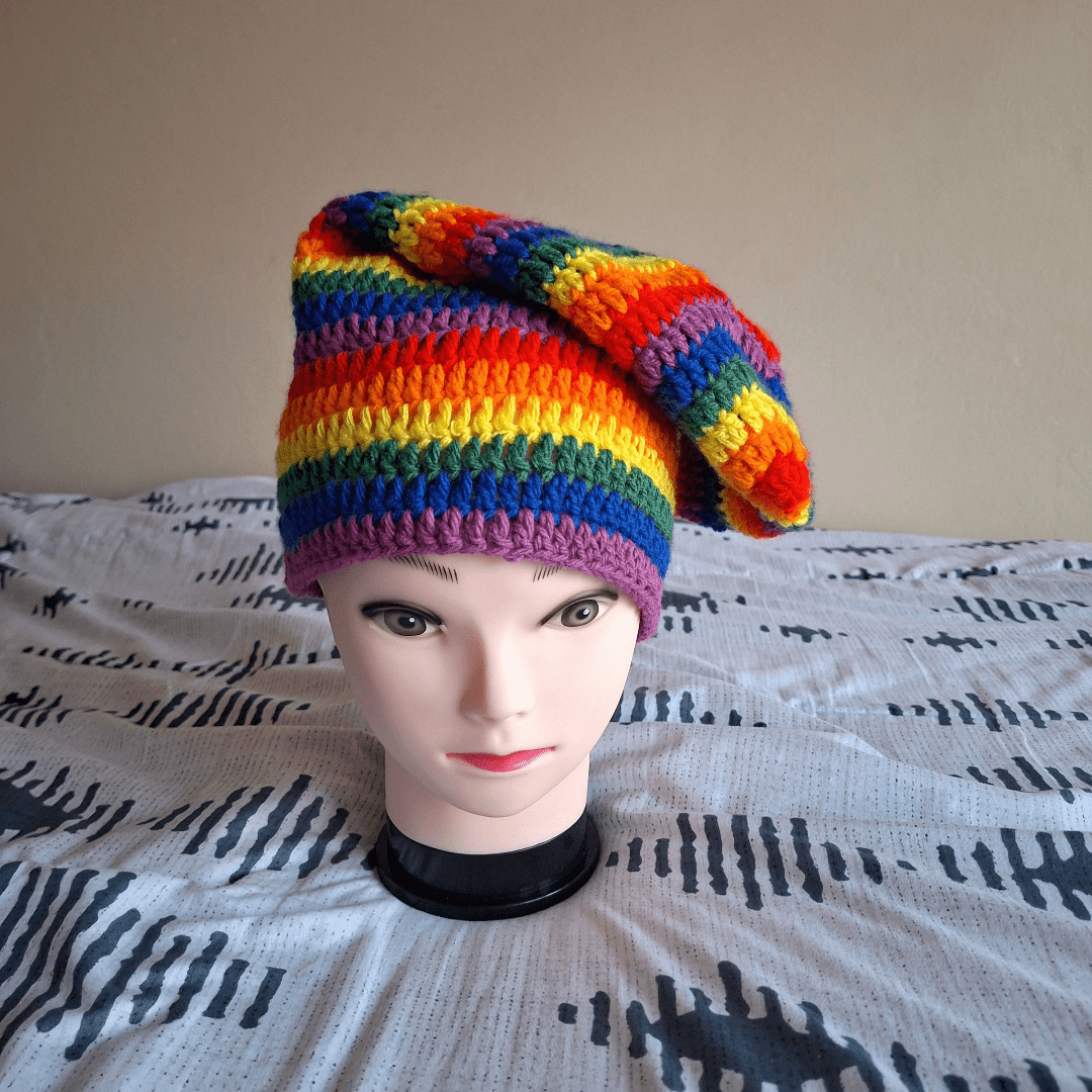 Pride Intensity Slouchie Beanie - Cleo Kalon Creations