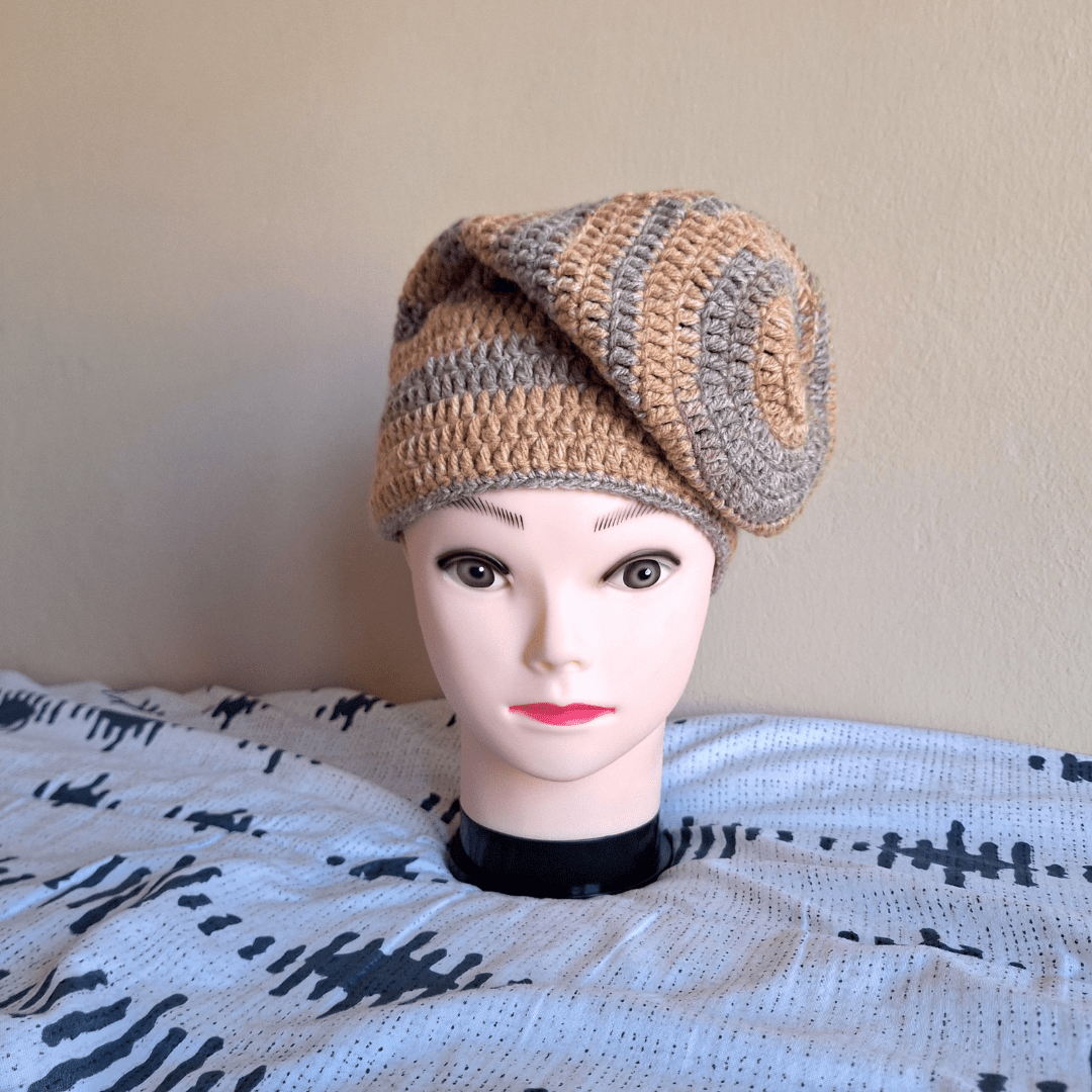 Print Slouchie Beanie - Cleo Kalon Creations